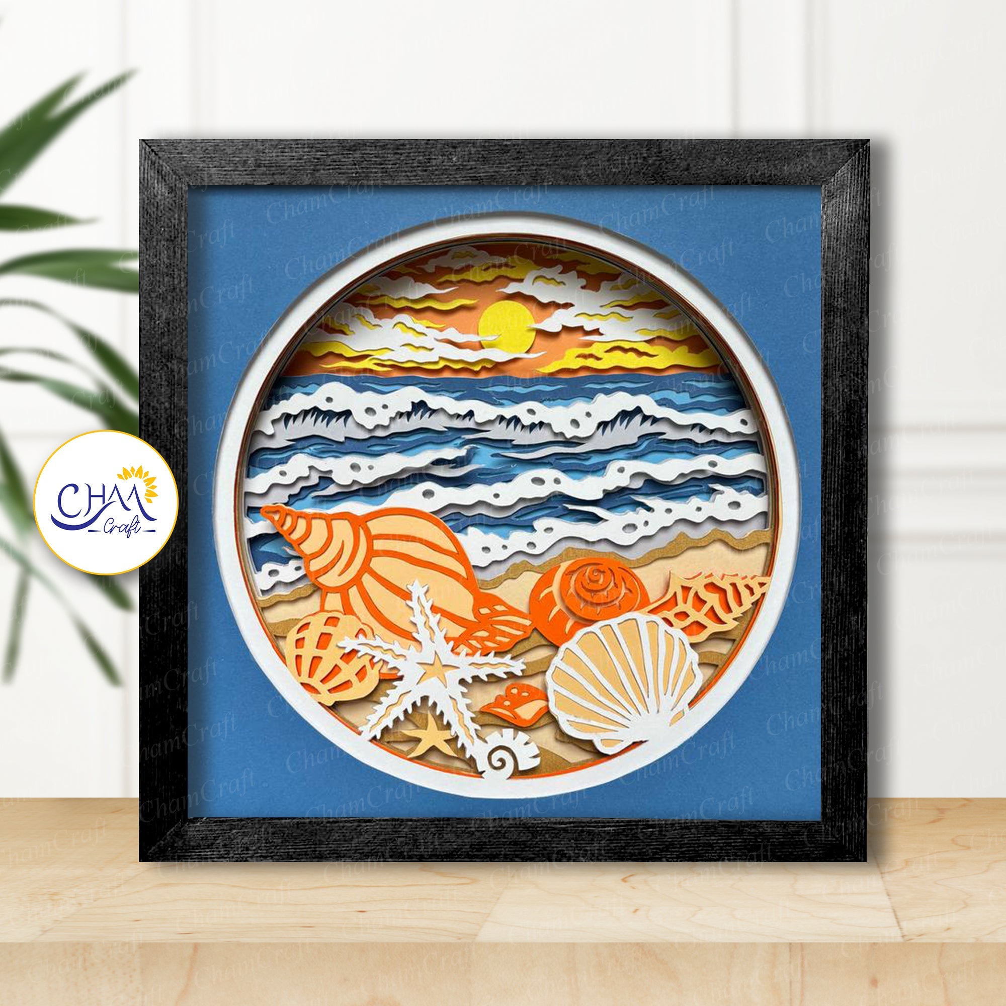 Beach - Summer Shadow Box