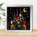 3D Halloween Castle Shadow Box SVG Paper Cut Template