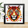 3D Tiger Shadow Box SVG Paper Cut Template