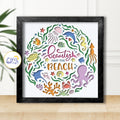 3D Beauty And The Beach Shadow Box SVG Paper Cut Template