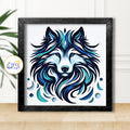 3D Arctic Wolf Shadow Box SVG Paper Cut Template