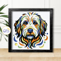 3D Doodle Dog Shadow Box SVG Paper Cut Template