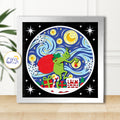 3D Christmas Thief Shadow Box SVG Paper Cut Template