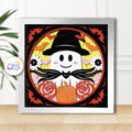 3D Nightmare Ghost Shadow Box SVG Paper Cut Template