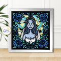 3D Halloween Bride Shadow Box SVG Paper Cut Template