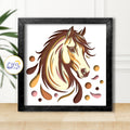 3D Horse Shadow Box SVG Paper Cut Template